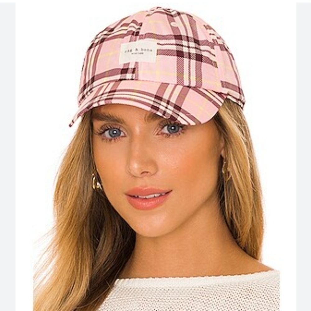 Rag & Bone Pink and Brown Addison Cap